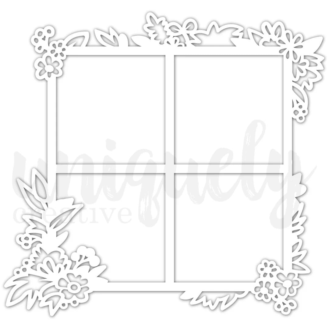 Uniquely Creative Paperbark Blooms Frame Overlay