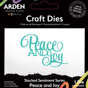 Arden Creative Studio Peace & Joy Die
