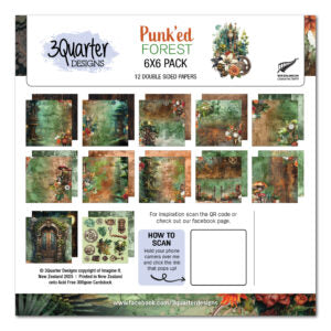3 Quarter Designs Punk'ed Forest 6"x6" Paper Pack