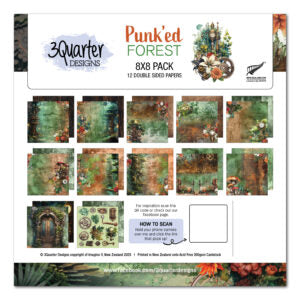 3 Quarter Designs Punk'ed Forest 8"x8" Paper Collection Pack