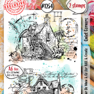 AALL & Create Quiet Corners A6 Clear Acrylic Stamp Set (2 Stamps)