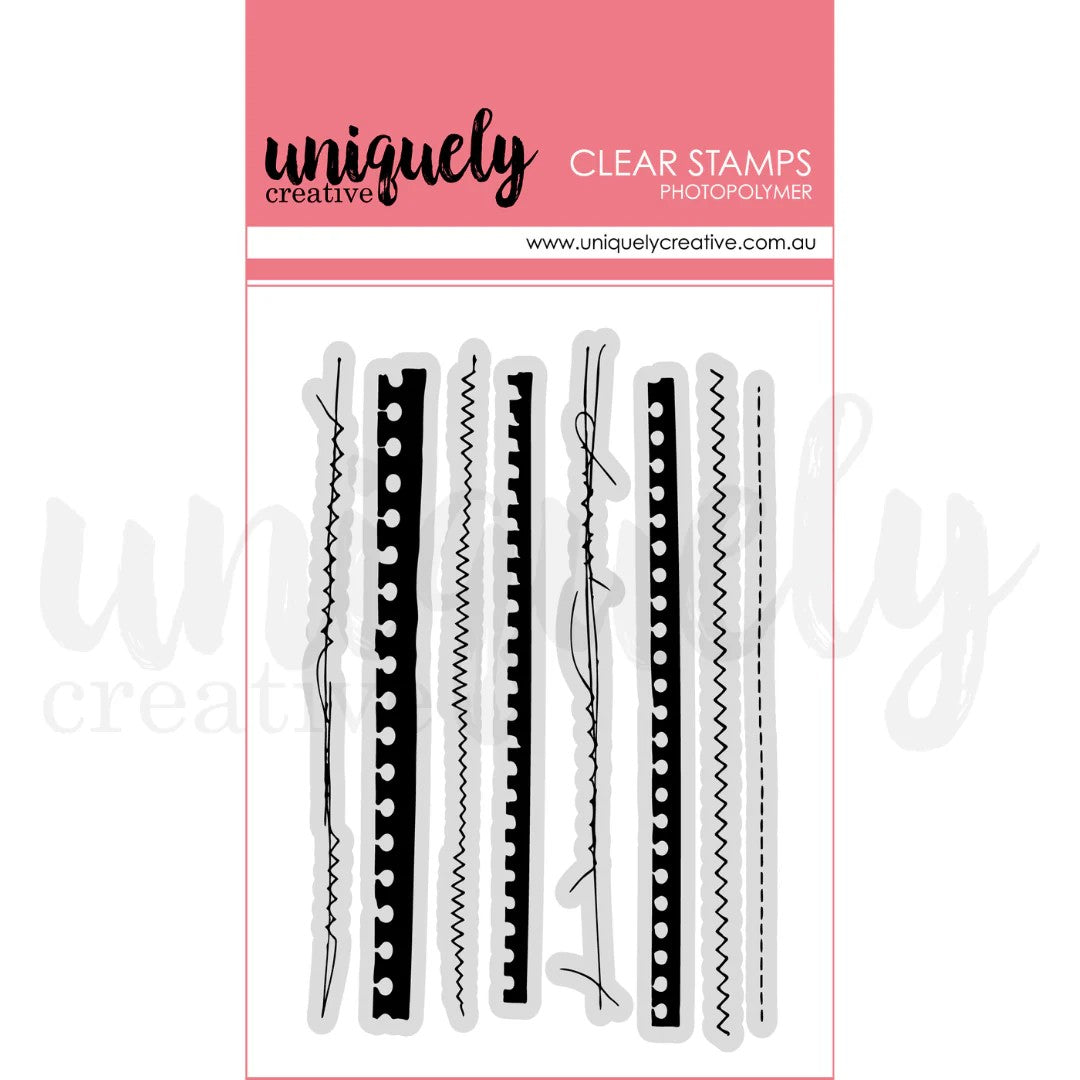 Uniquely Creative Ripped & Stitched Photopolymer Stamp