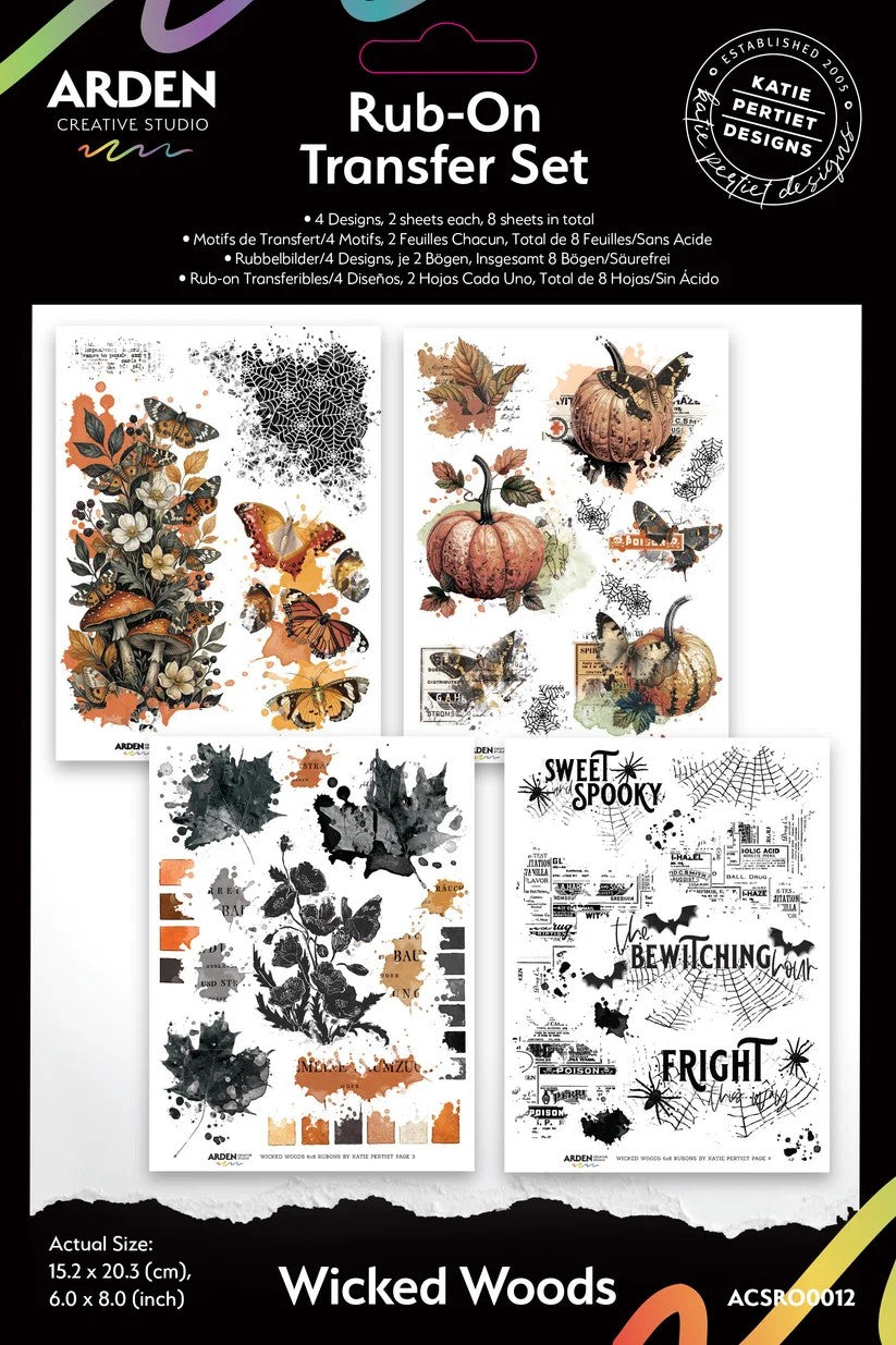 Arden Creative Studio Wicked Woods Rub On Transfer Set