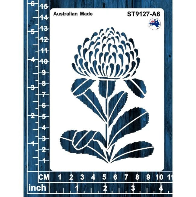 Scrapmatts ST9127-A6 Waratah Stencil