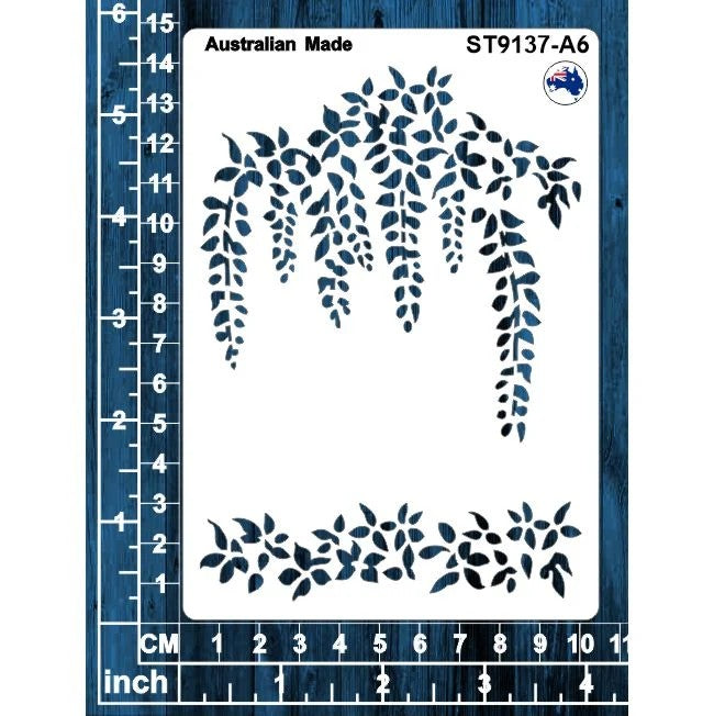 Scrapmatts ST9137-A6 Wisteria stencil