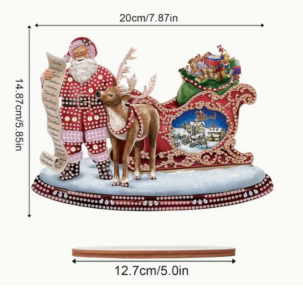 Santa & Elk 5D DIY Diamond Painting Kit