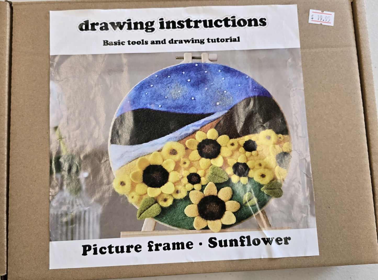 Needle Felting Picture Kit - Sunflowers