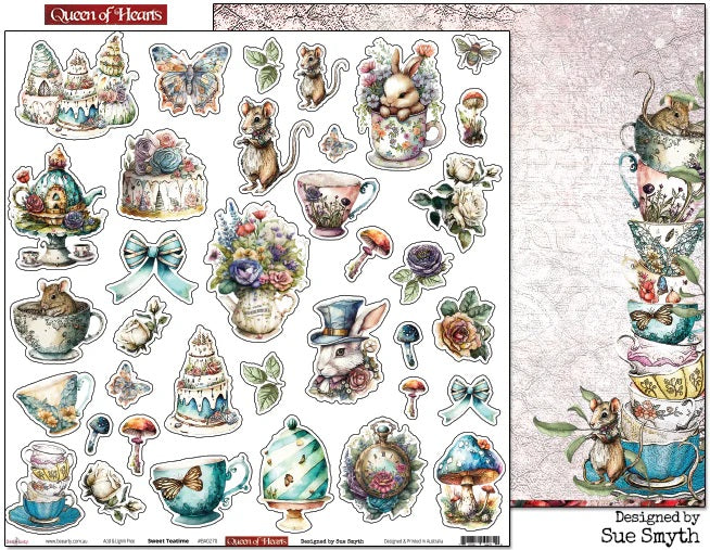 Bee Arty Sweet Teatime 12"x12" Single Sheet