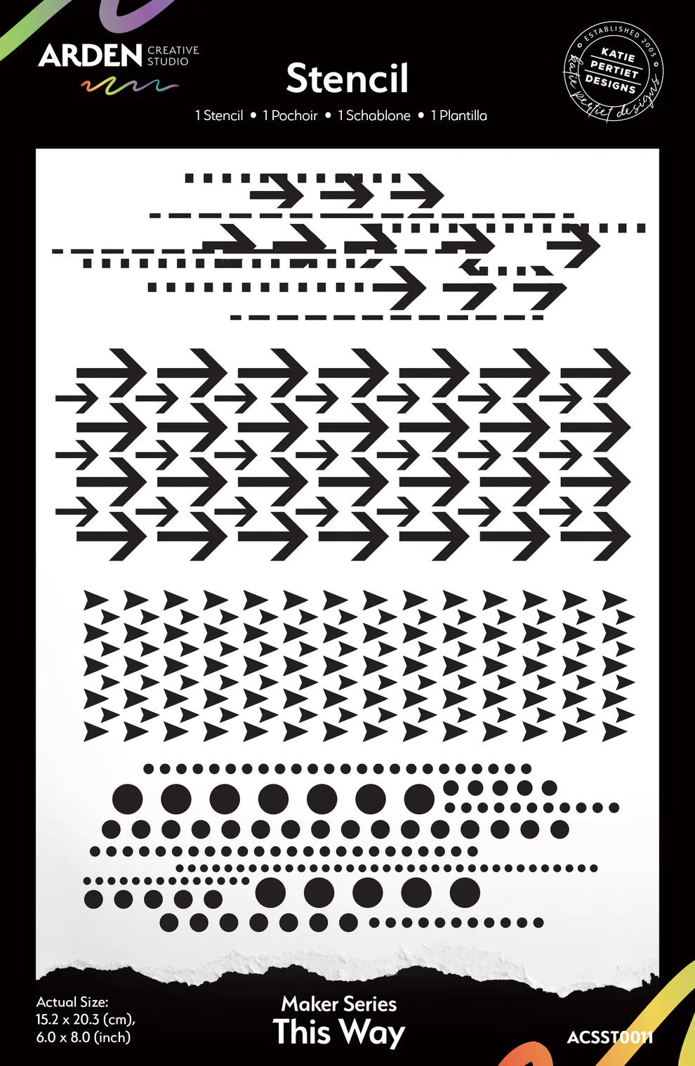 Arden Creative studio This Way Stencil