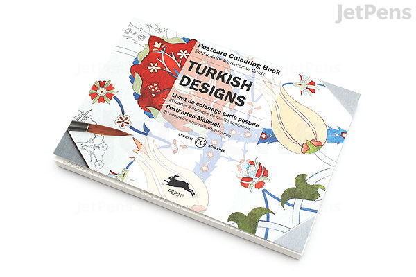 Pepin Turkish Designs Postcard Coloring Book