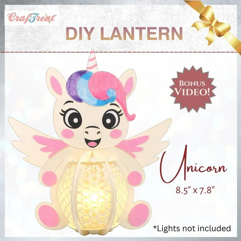 CrafTreat Unicorn DIY Paper Lantern