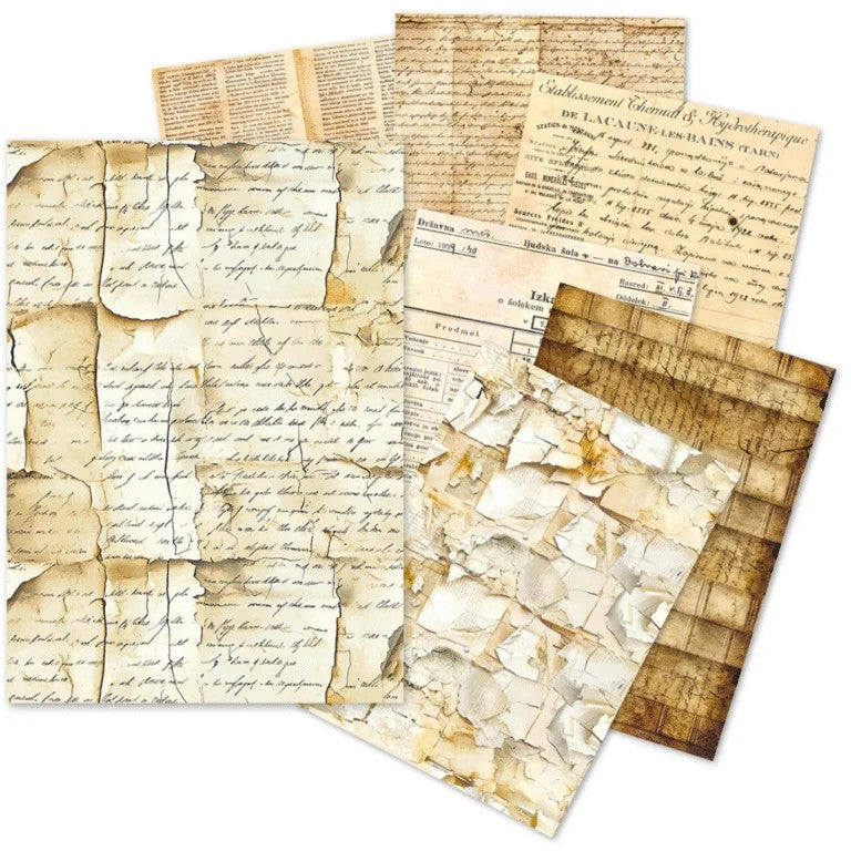Ciao Bella Lu Mania Vintage Manuscripts A5 Tissue Paper Pack