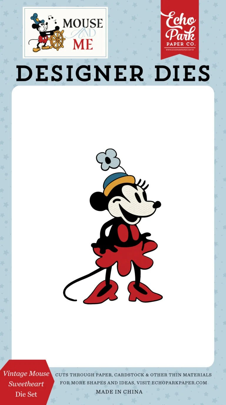 Echo Park Mouse and Me Vintage Mouse Sweetheart Designer Die Set