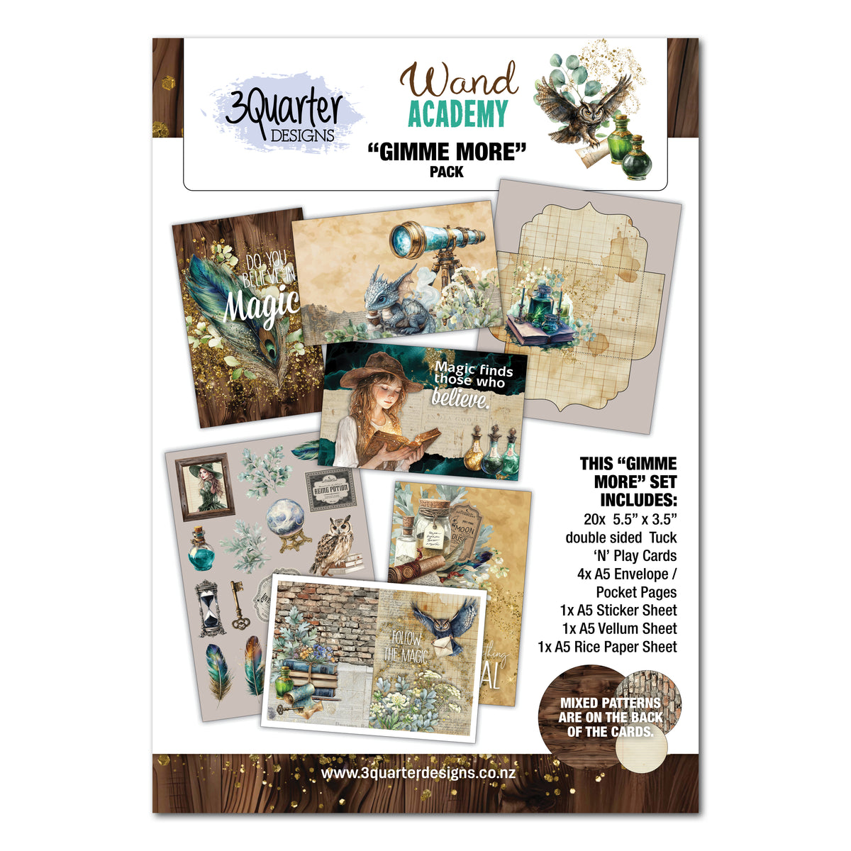 3 Quarter Designs Wand Academy Gimme More Pack