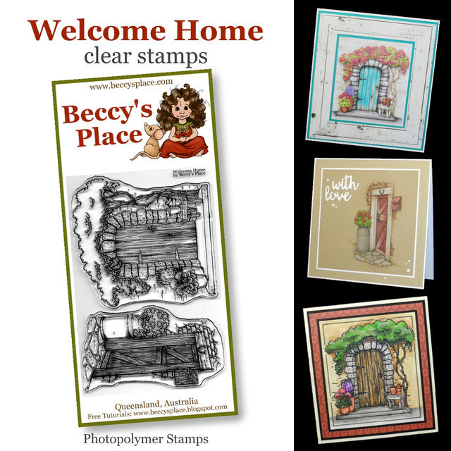 Beccy's Place Welcome Home Clear Stamp Set (2 Stamps)