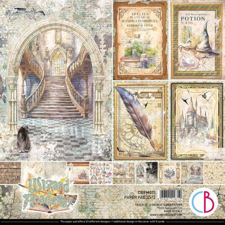 Ciao Bella Wizard Academy Paper Pad 12″x12″ 12/Pkg
