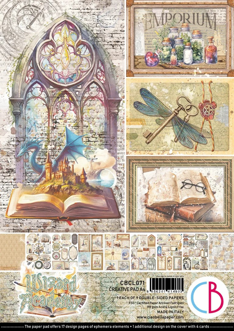 Ciao Bella Wizard Academy A4 Creative Pad