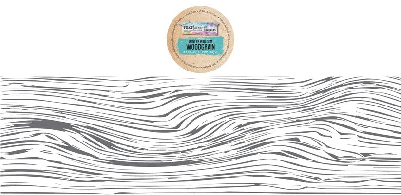 TEXT(ures) by Lou Collins Winter in Bloom Woodgrain Kiss-Cut PET Tape