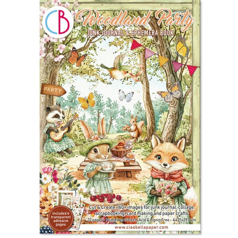Ciao Bella Woodland Party Junk Journal & Ephemera Book