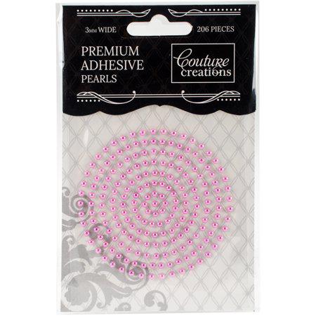 Couture Creations Self-Adhesive Pearls 3mm - Pretty Pink