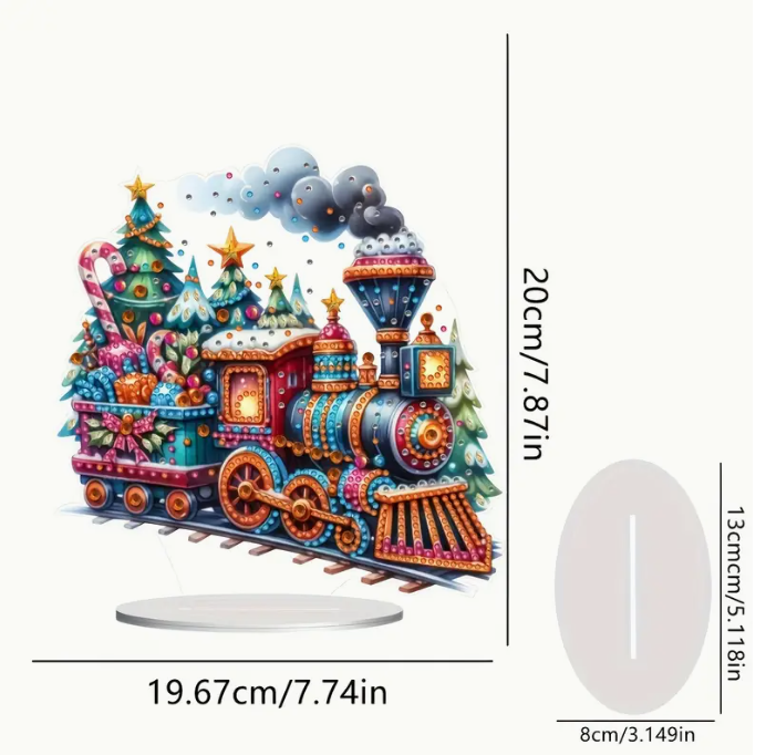 Christmas Train Diamond Painting Kit