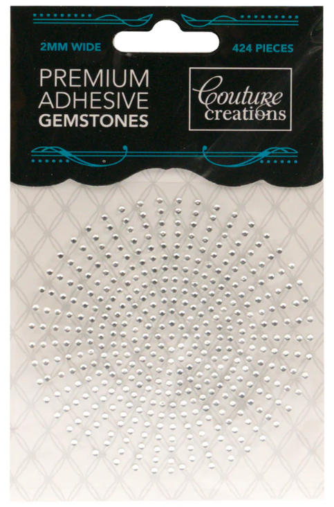 Couture Creations Self-Adhesive Gemstones 2mm - Crystal