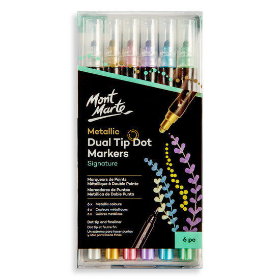 Mont Marte Metallic Dual Tip Markers
