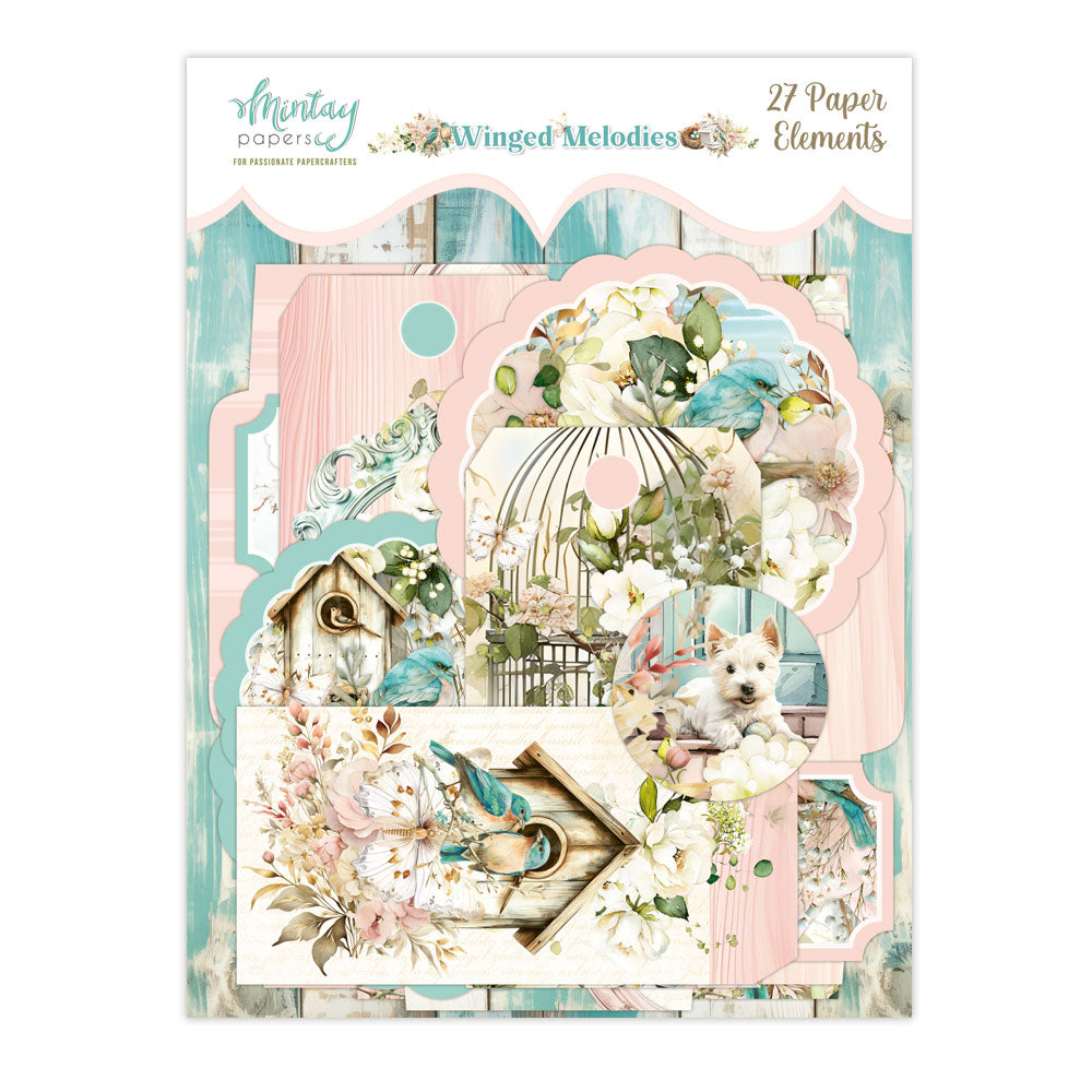 Mintay Winged Melodies Paper Elements