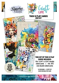 3 Quarter Designs Craft Life Mini Set Tuck 'n' Play Cards