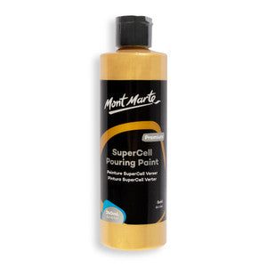 Mont Marte SuperCell Pouring Paint 240ml - Gold