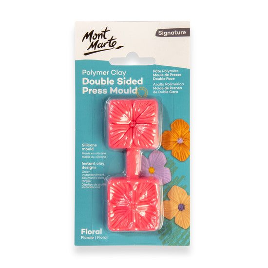 Mont Marte Double-Sided Press Mould - Floral