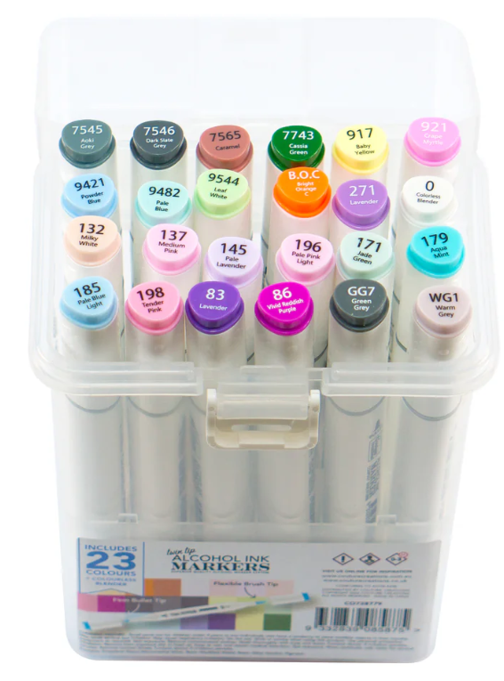 Couture Creations Twin Tip Alcohol Ink Marker Set #5