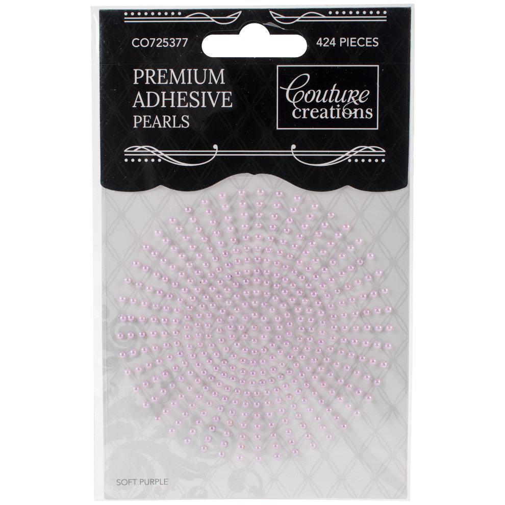 Couture Creations Self-Adhesive Pearls 2mm - Soft Purple