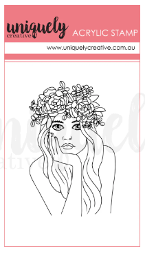 Uniquely Creative Dahlia Mark Making Mini Stamp