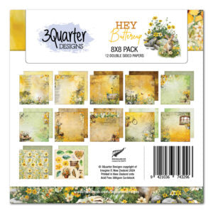 3 Quarter Designs Hey Buttercup 8"x8" Paper Pack