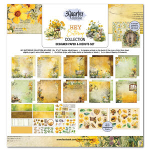3 Quarter Designs Hey Buttercup 12"x12" Paper Collection Pack