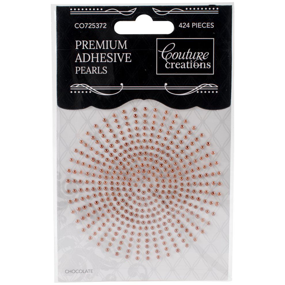 Couture Creations Self-Adhesive Pearls 2mm - Chocolate