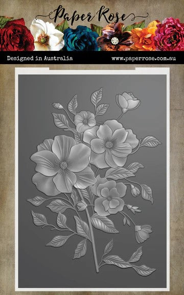Paper Rose Beautiful Bouquet 3D Embossing Folder