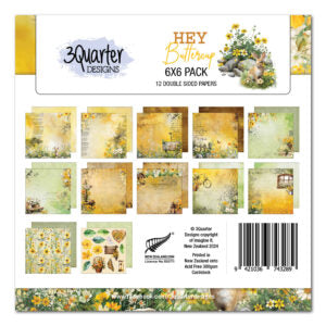 3 Quarter Designs Hey Buttercup 6"x6" Paper Pack