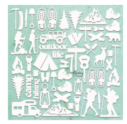 Mintay Chippies Outdoors 12"x12" Sheet