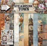 Bee Arty Steampunk Town Mini 12"x12" Paper Collection