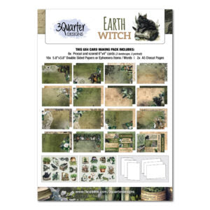 3 Quarter Designs Earth Witch 6"x4" Card Making Pack