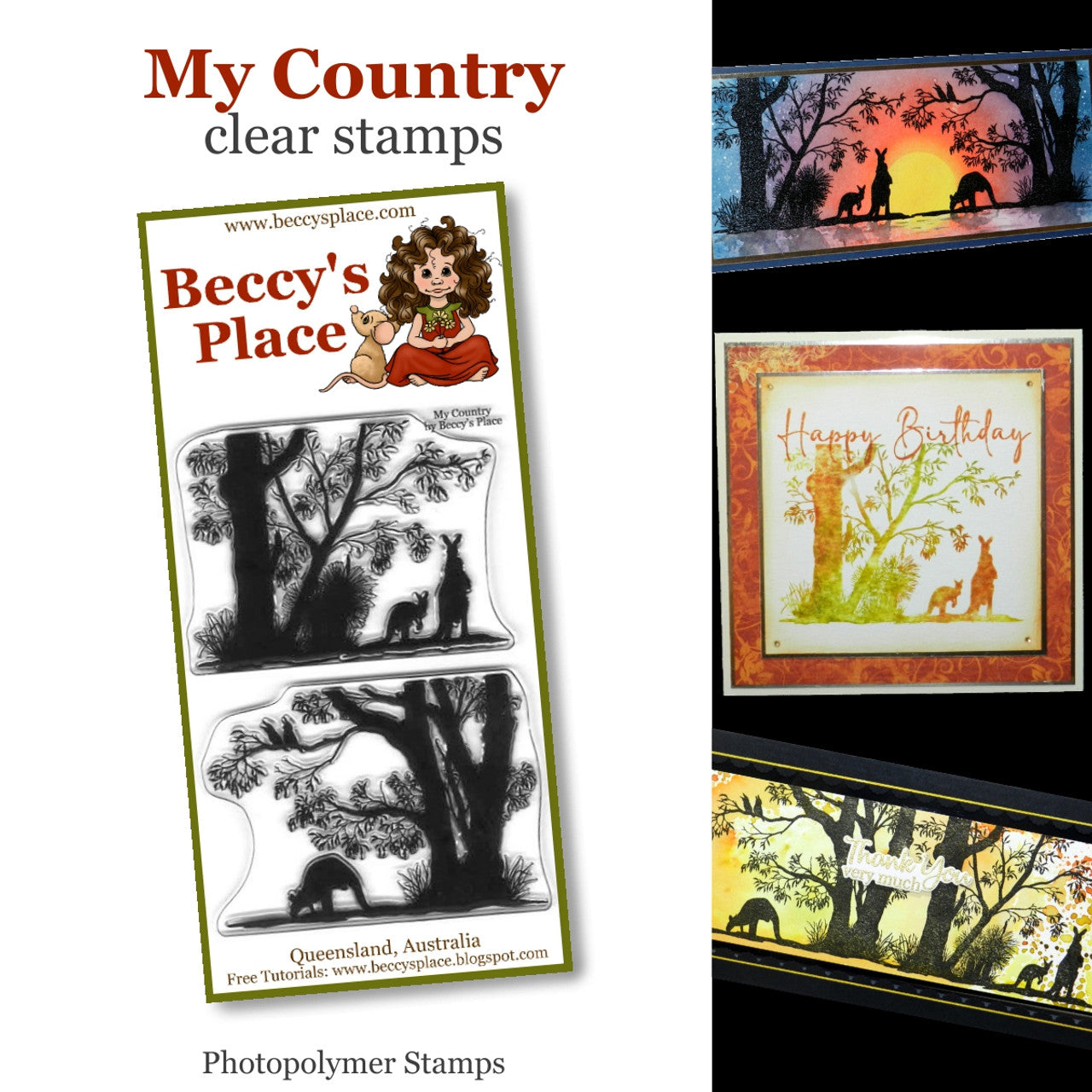 Beccy's Place My Country Clear Stamp Set (2 Stamps)