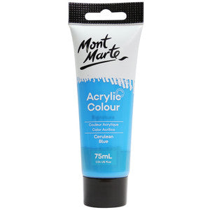 Mont Marte Acrylic Paint 75ml - Cerulean Blue