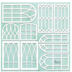 Mintay Chippies Window Set 12"x12" Sheet