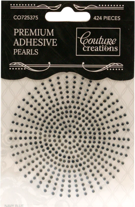 Couture Creations Self-Adhesive Pearls 2mm - Navy Blue