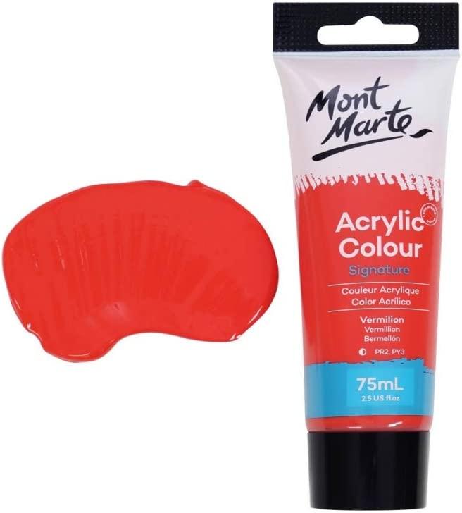 Mont Marte Acrylic Paint 75ml - Vermilion