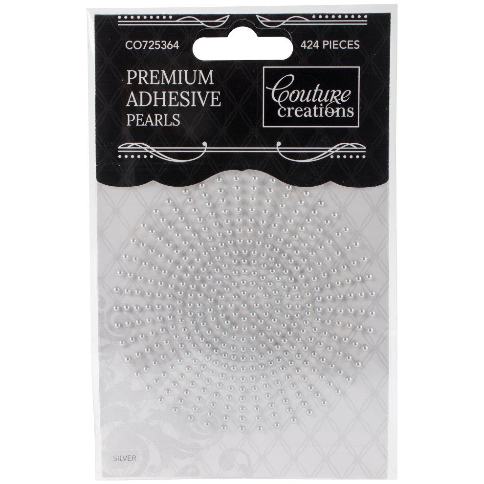Couture Creations Self Adhesive Pearls 2mm - Silver
