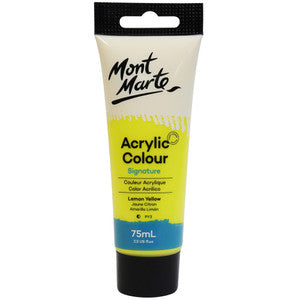 Mont Marte Acrylic Paint 75ml - Lemon Yellow