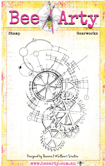 Bee Arty Gearworks Clear Stamp Set
